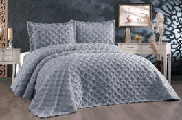 L'essentiel linge de maison Juego de Colcha Harem - Gris